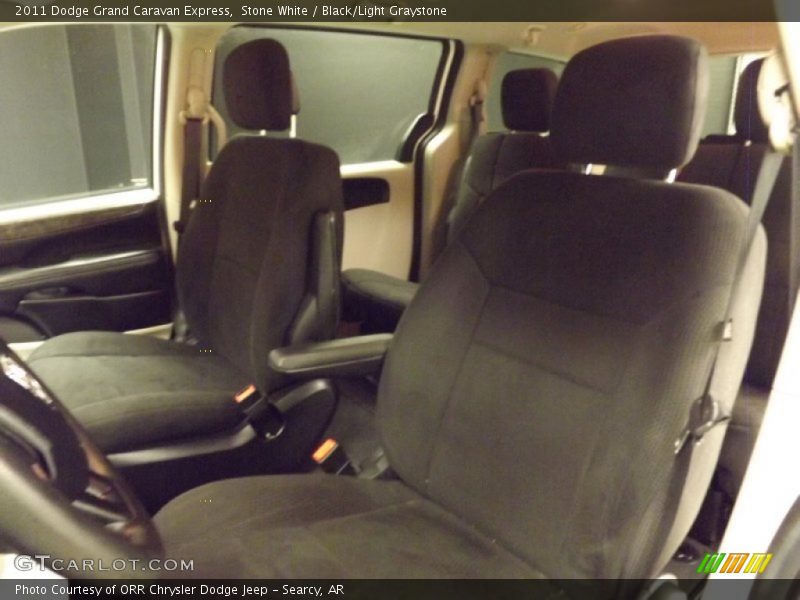 Stone White / Black/Light Graystone 2011 Dodge Grand Caravan Express