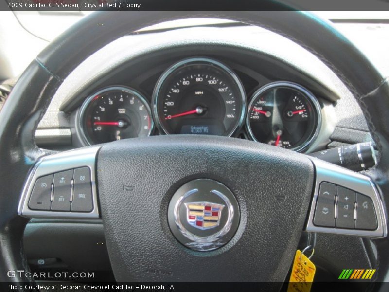 Crystal Red / Ebony 2009 Cadillac CTS Sedan