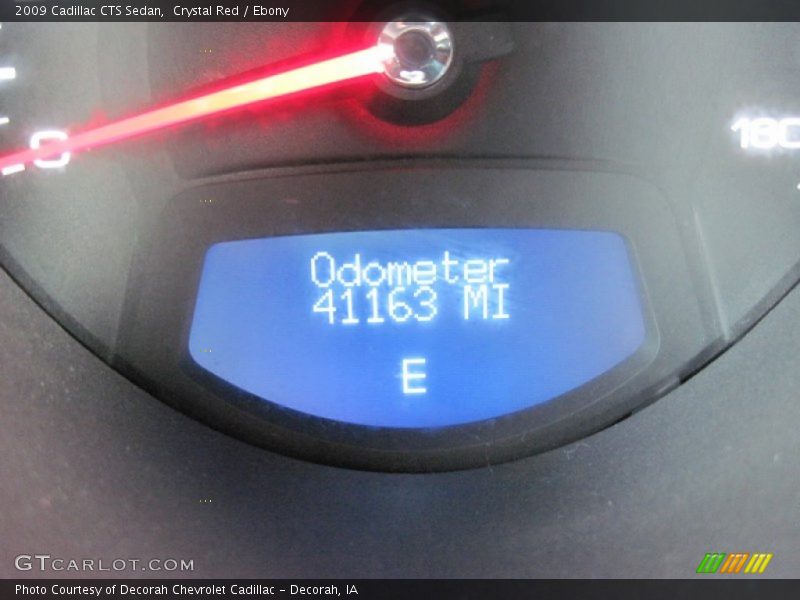 Crystal Red / Ebony 2009 Cadillac CTS Sedan
