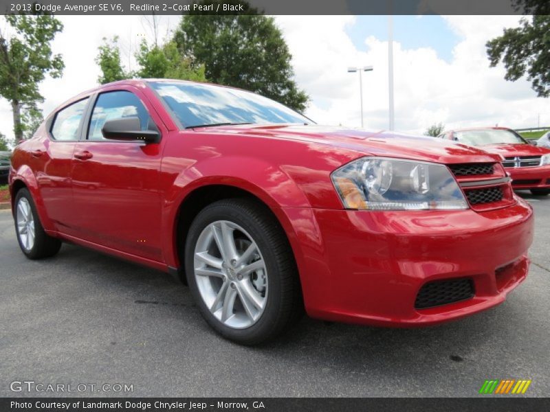 Redline 2-Coat Pearl / Black 2013 Dodge Avenger SE V6