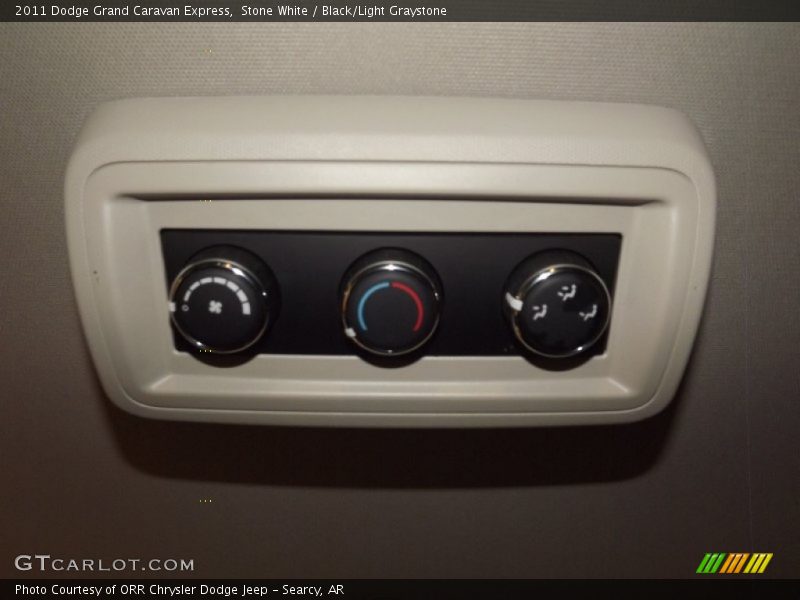 Stone White / Black/Light Graystone 2011 Dodge Grand Caravan Express