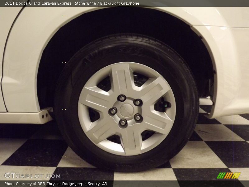 Stone White / Black/Light Graystone 2011 Dodge Grand Caravan Express