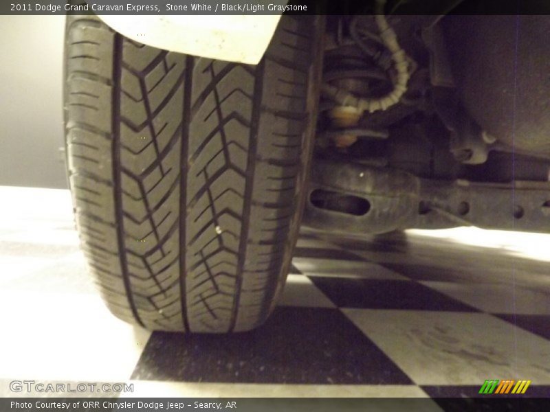 Stone White / Black/Light Graystone 2011 Dodge Grand Caravan Express