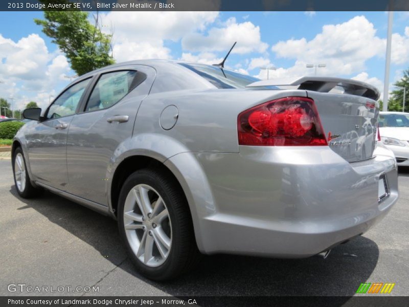 Billet Silver Metallic / Black 2013 Dodge Avenger SE V6