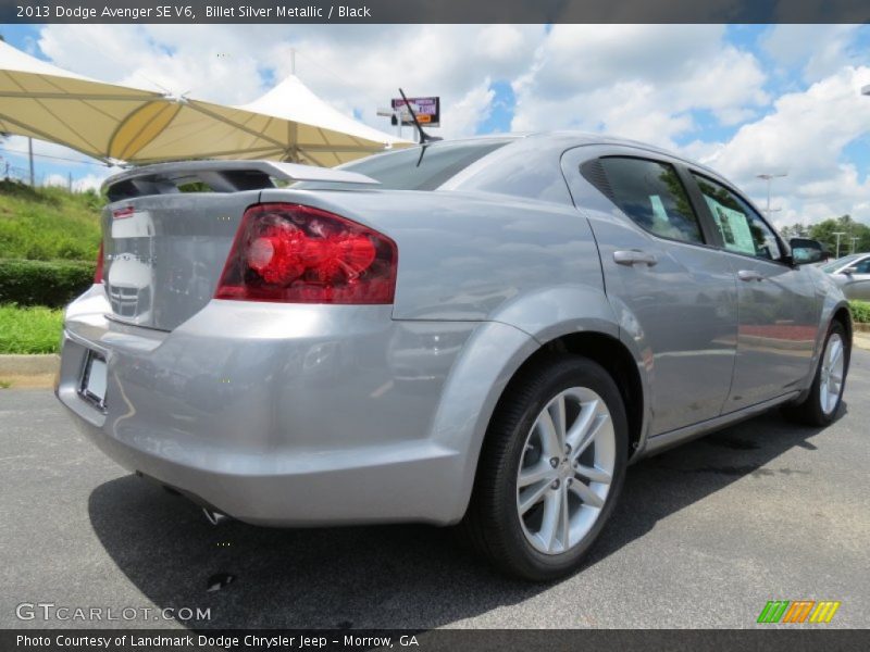 Billet Silver Metallic / Black 2013 Dodge Avenger SE V6