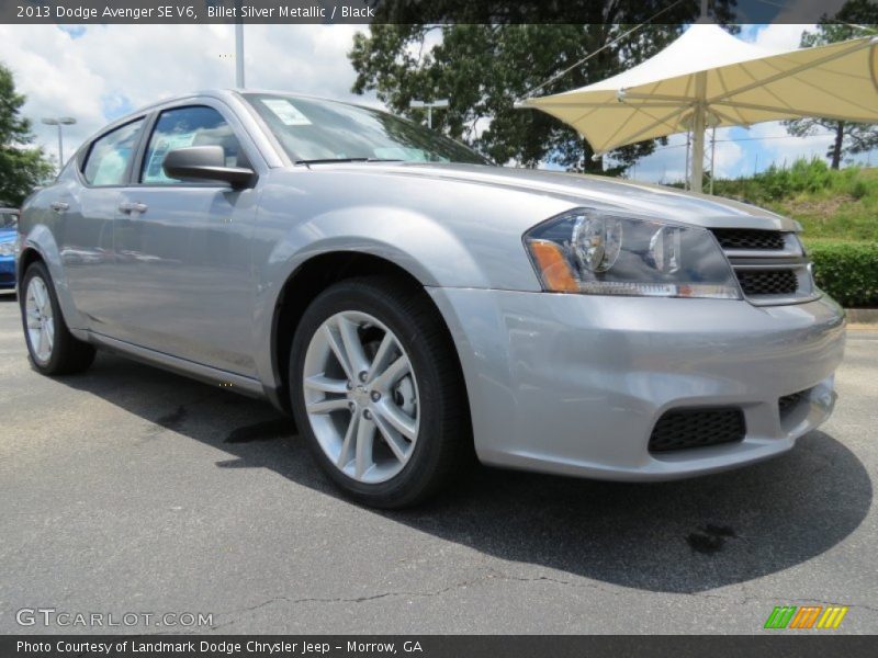 Billet Silver Metallic / Black 2013 Dodge Avenger SE V6
