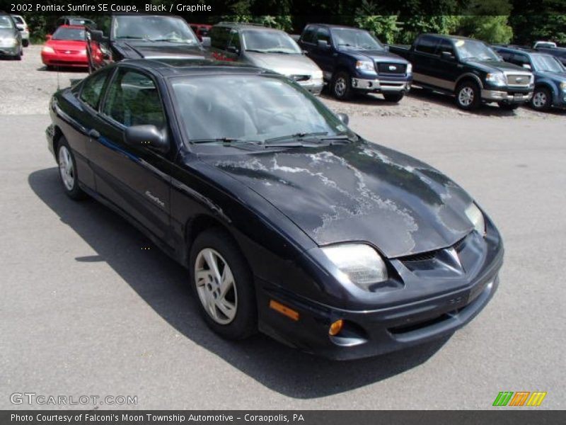 Black / Graphite 2002 Pontiac Sunfire SE Coupe