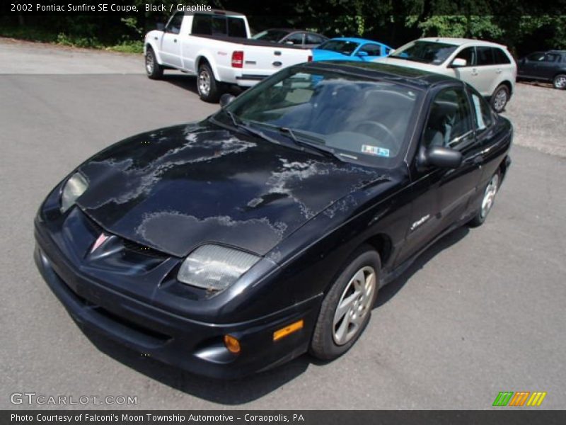 Black / Graphite 2002 Pontiac Sunfire SE Coupe