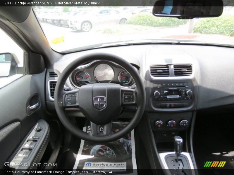 Billet Silver Metallic / Black 2013 Dodge Avenger SE V6
