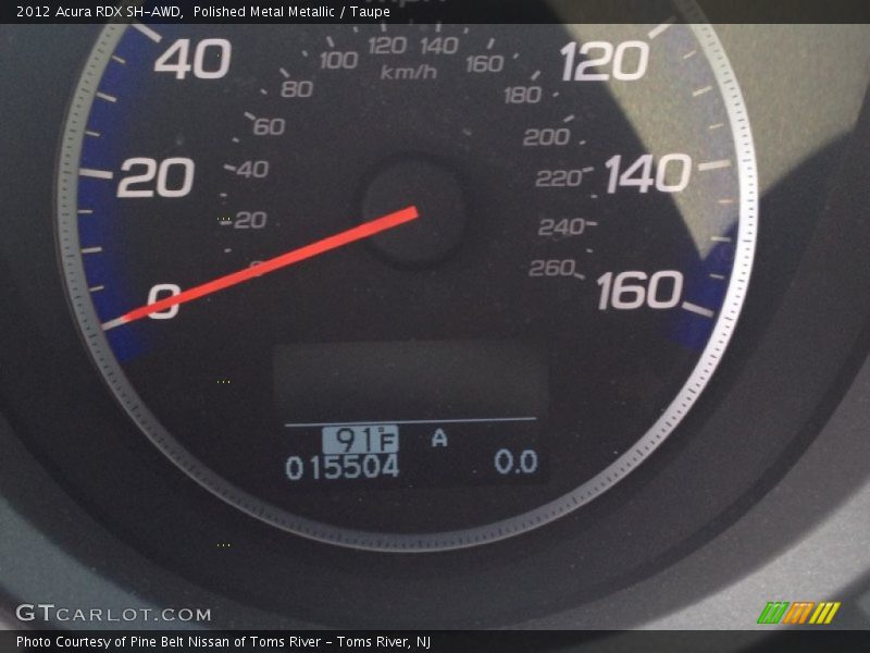 Polished Metal Metallic / Taupe 2012 Acura RDX SH-AWD