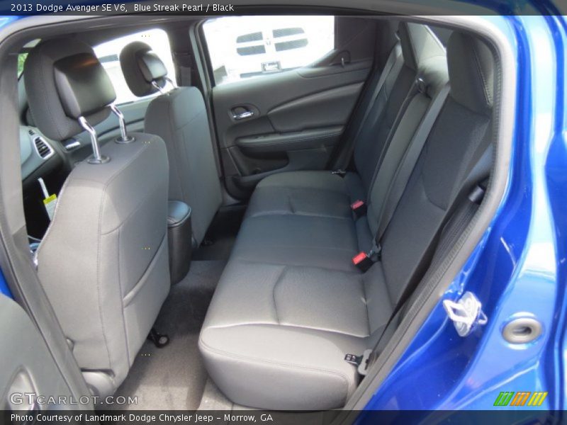 Blue Streak Pearl / Black 2013 Dodge Avenger SE V6
