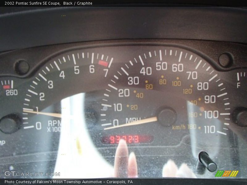 Black / Graphite 2002 Pontiac Sunfire SE Coupe