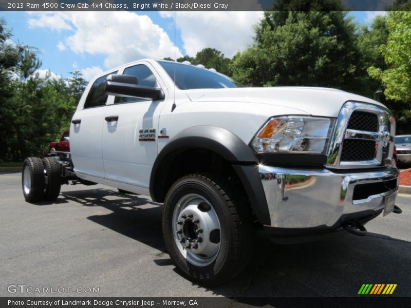 Bright White / Black/Diesel Gray 2013 Ram 4500 Crew Cab 4x4 Chassis
