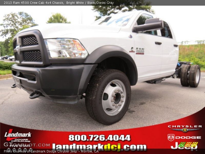 Bright White / Black/Diesel Gray 2013 Ram 4500 Crew Cab 4x4 Chassis