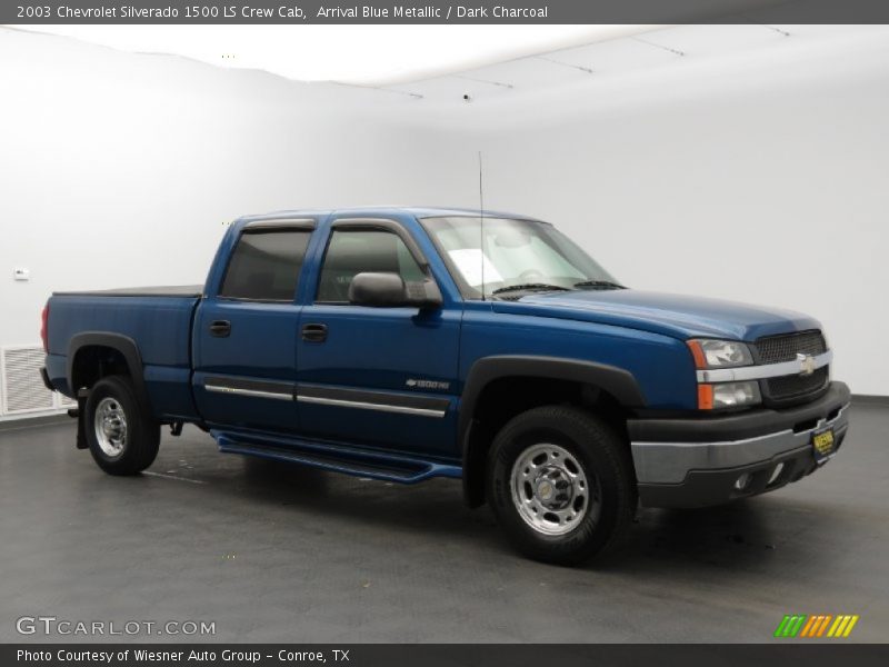 Arrival Blue Metallic / Dark Charcoal 2003 Chevrolet Silverado 1500 LS Crew Cab