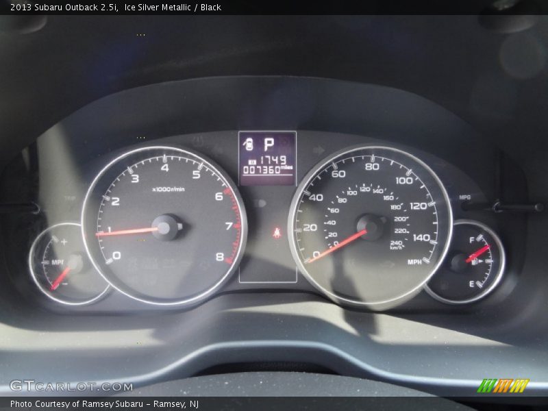 Ice Silver Metallic / Black 2013 Subaru Outback 2.5i