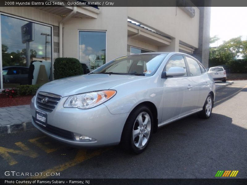 QuickSilver Metallic / Gray 2008 Hyundai Elantra GLS Sedan