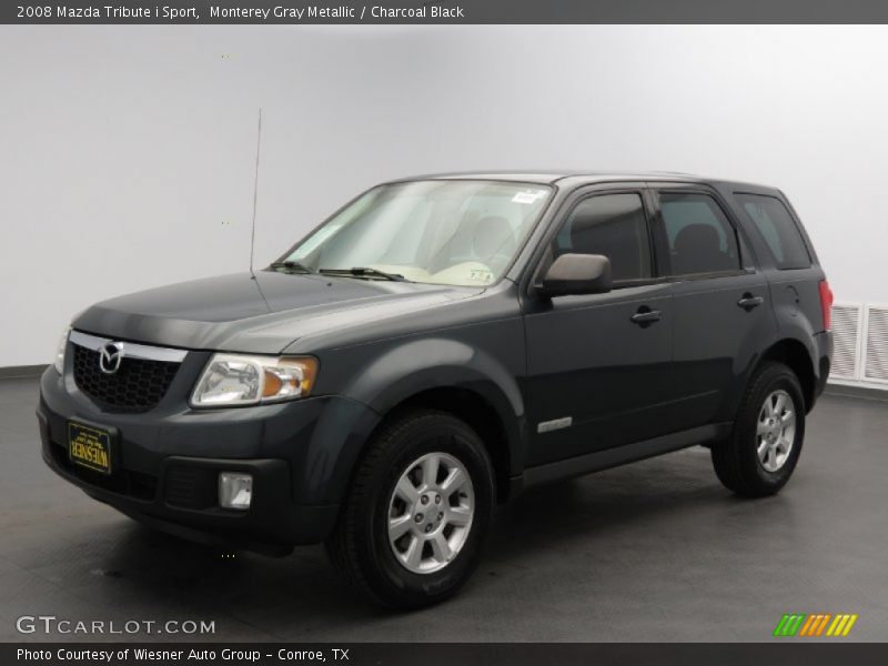 Monterey Gray Metallic / Charcoal Black 2008 Mazda Tribute i Sport