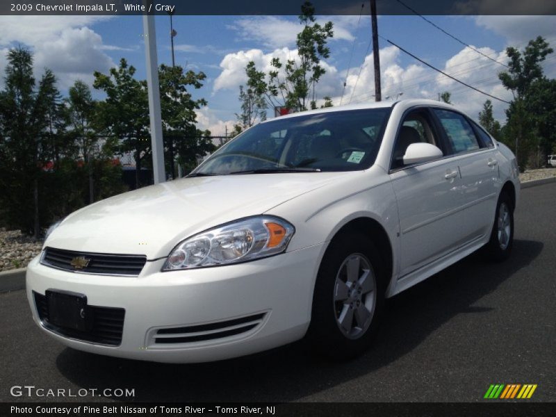 White / Gray 2009 Chevrolet Impala LT