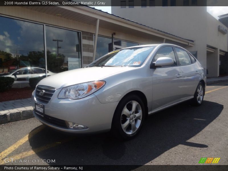 QuickSilver Metallic / Gray 2008 Hyundai Elantra GLS Sedan