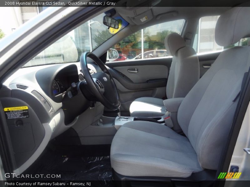 QuickSilver Metallic / Gray 2008 Hyundai Elantra GLS Sedan