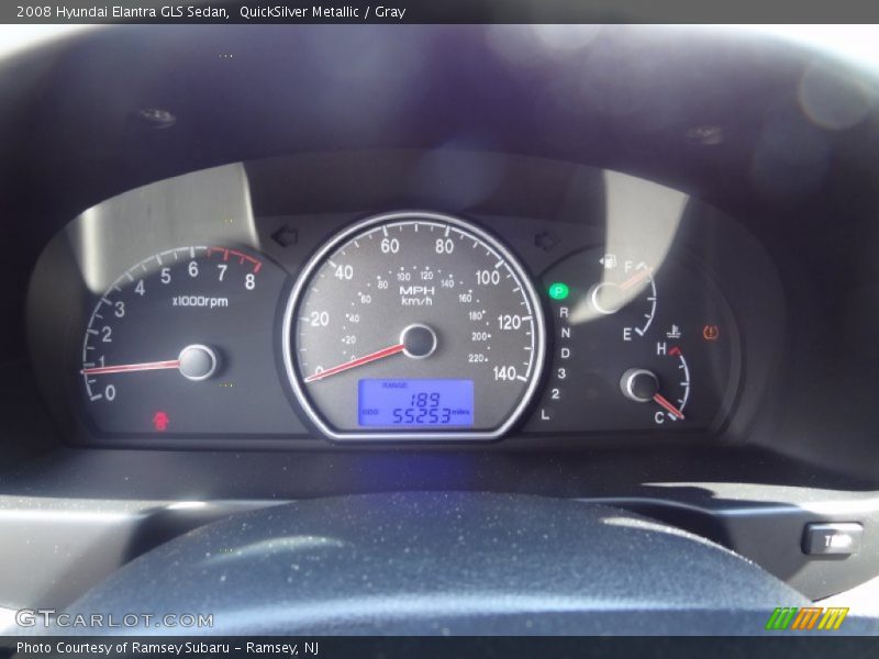 QuickSilver Metallic / Gray 2008 Hyundai Elantra GLS Sedan