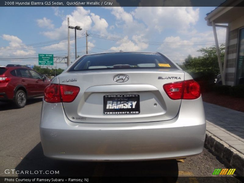 QuickSilver Metallic / Gray 2008 Hyundai Elantra GLS Sedan