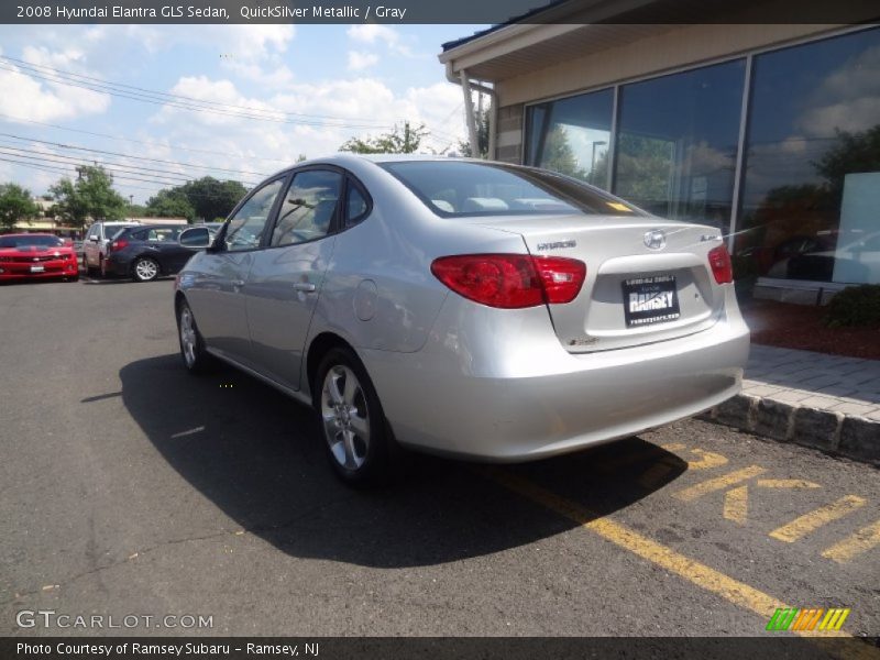 QuickSilver Metallic / Gray 2008 Hyundai Elantra GLS Sedan