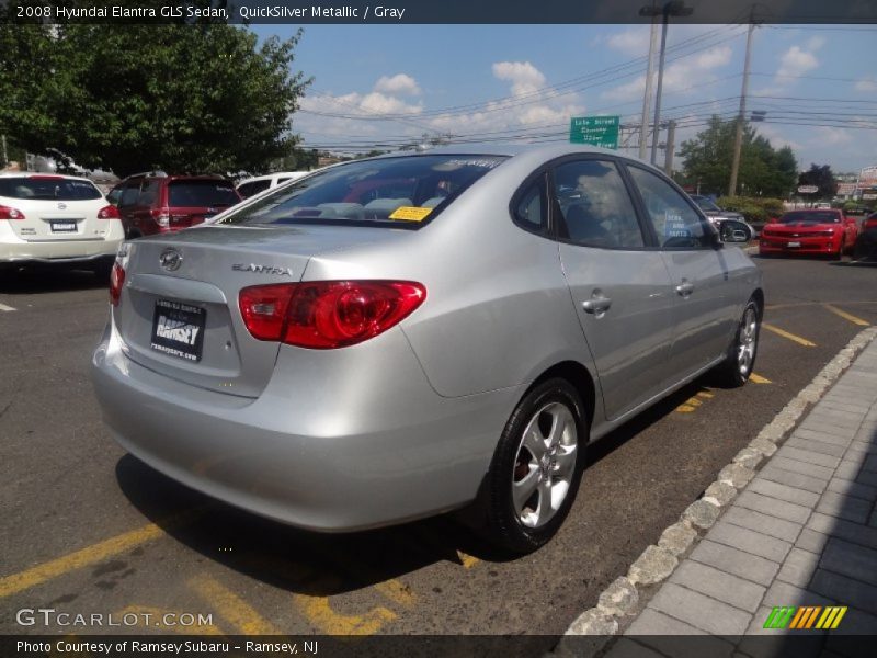 QuickSilver Metallic / Gray 2008 Hyundai Elantra GLS Sedan