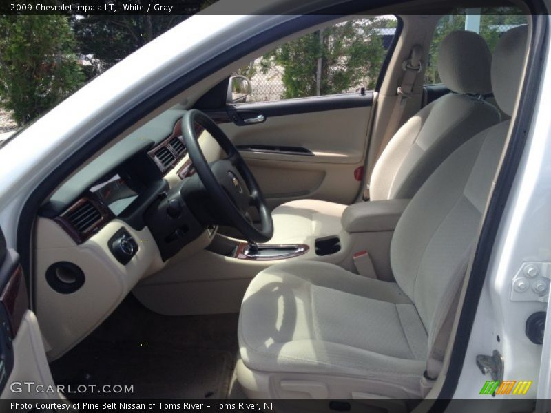 White / Gray 2009 Chevrolet Impala LT