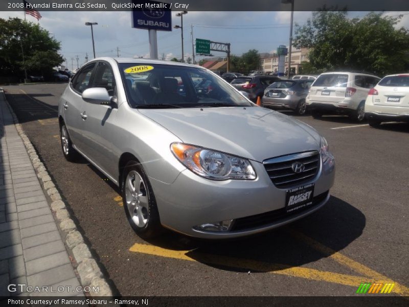 QuickSilver Metallic / Gray 2008 Hyundai Elantra GLS Sedan