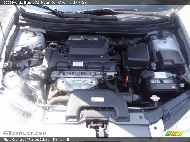 QuickSilver Metallic / Gray 2008 Hyundai Elantra GLS Sedan