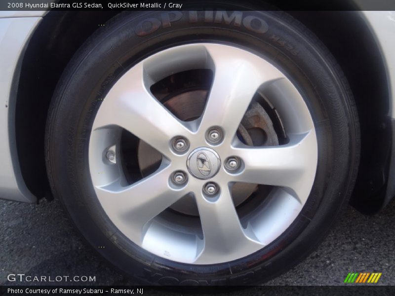 QuickSilver Metallic / Gray 2008 Hyundai Elantra GLS Sedan