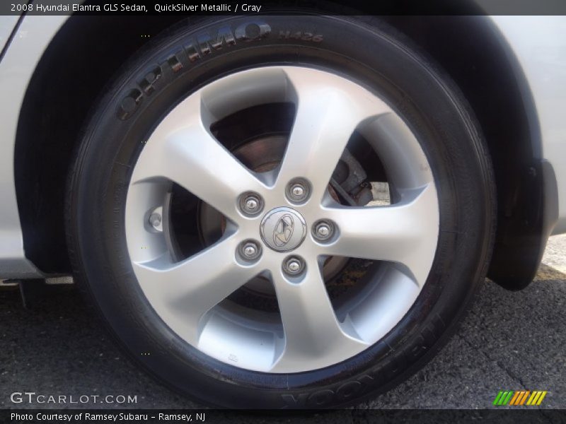 QuickSilver Metallic / Gray 2008 Hyundai Elantra GLS Sedan