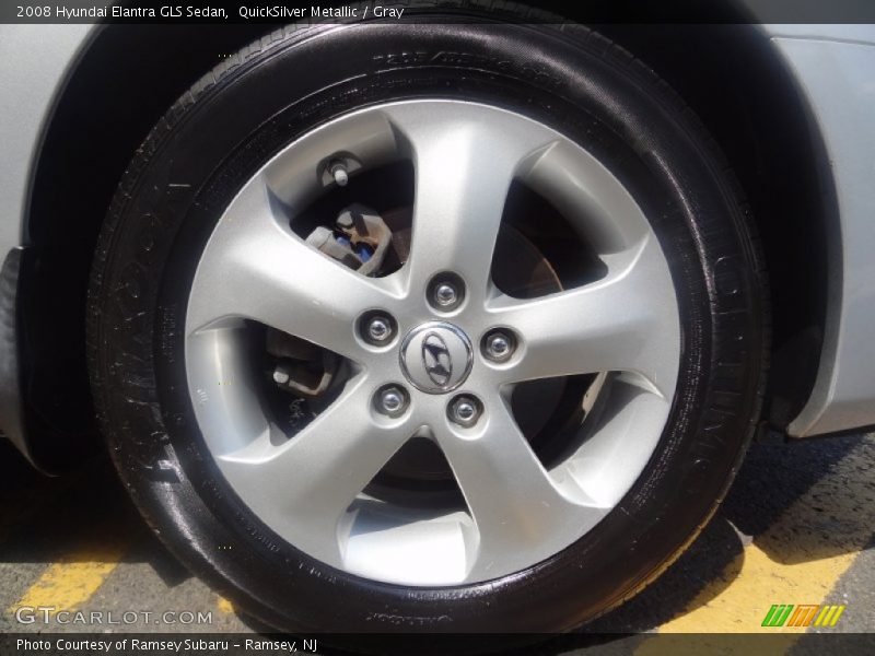 QuickSilver Metallic / Gray 2008 Hyundai Elantra GLS Sedan