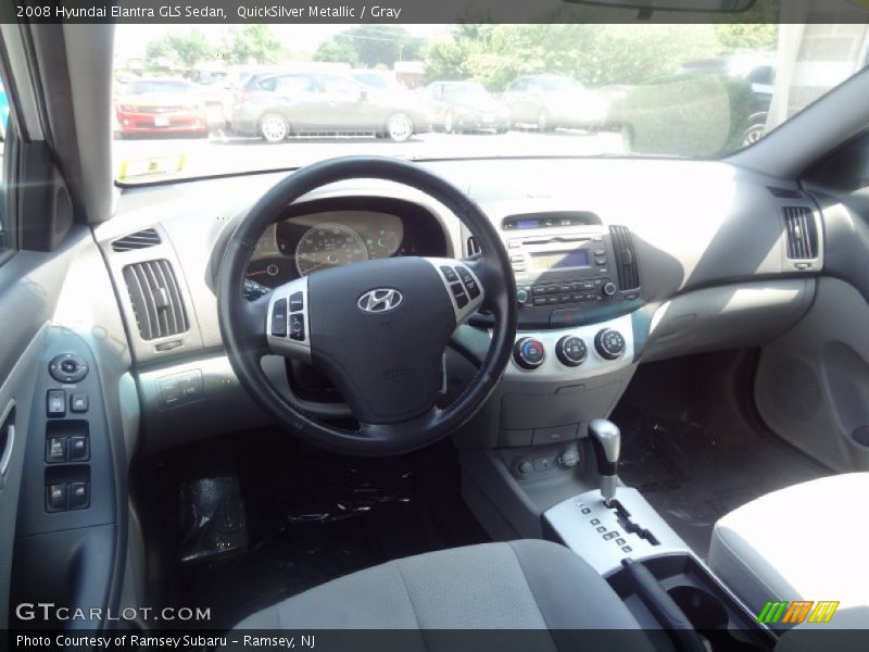 QuickSilver Metallic / Gray 2008 Hyundai Elantra GLS Sedan