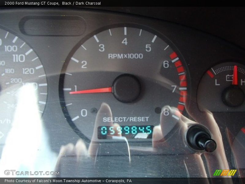 Black / Dark Charcoal 2000 Ford Mustang GT Coupe