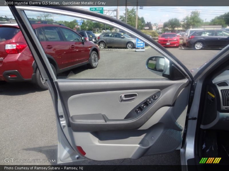 QuickSilver Metallic / Gray 2008 Hyundai Elantra GLS Sedan