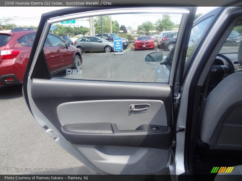 QuickSilver Metallic / Gray 2008 Hyundai Elantra GLS Sedan