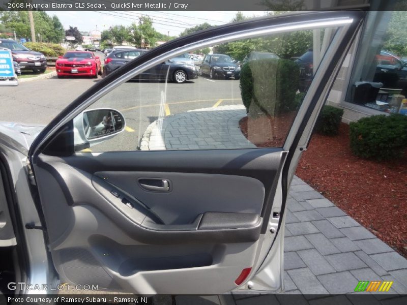QuickSilver Metallic / Gray 2008 Hyundai Elantra GLS Sedan