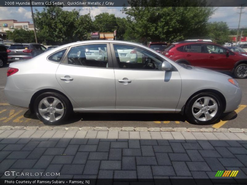 QuickSilver Metallic / Gray 2008 Hyundai Elantra GLS Sedan