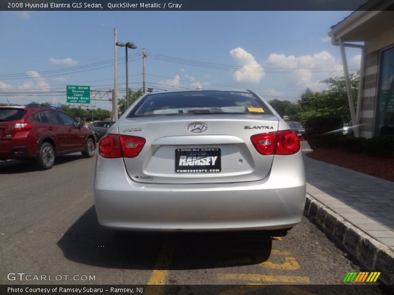 QuickSilver Metallic / Gray 2008 Hyundai Elantra GLS Sedan