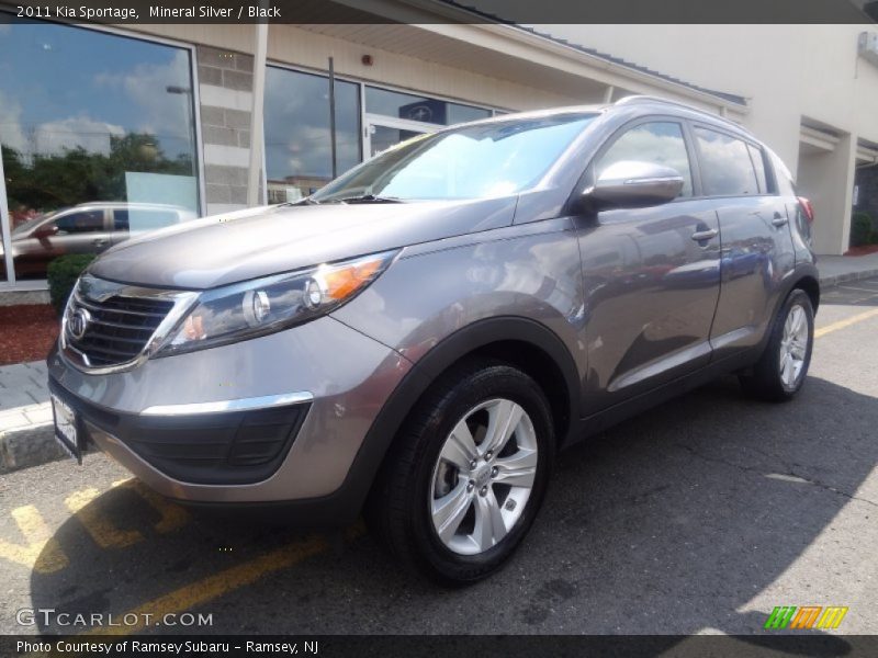 Mineral Silver / Black 2011 Kia Sportage