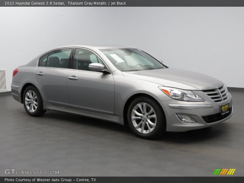 Titanium Gray Metallic / Jet Black 2013 Hyundai Genesis 3.8 Sedan