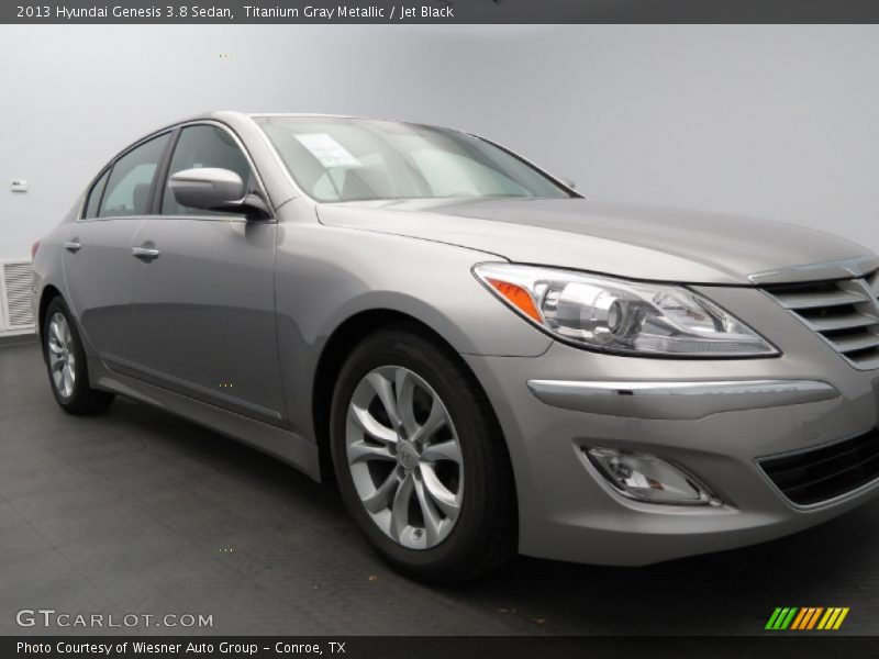 Titanium Gray Metallic / Jet Black 2013 Hyundai Genesis 3.8 Sedan