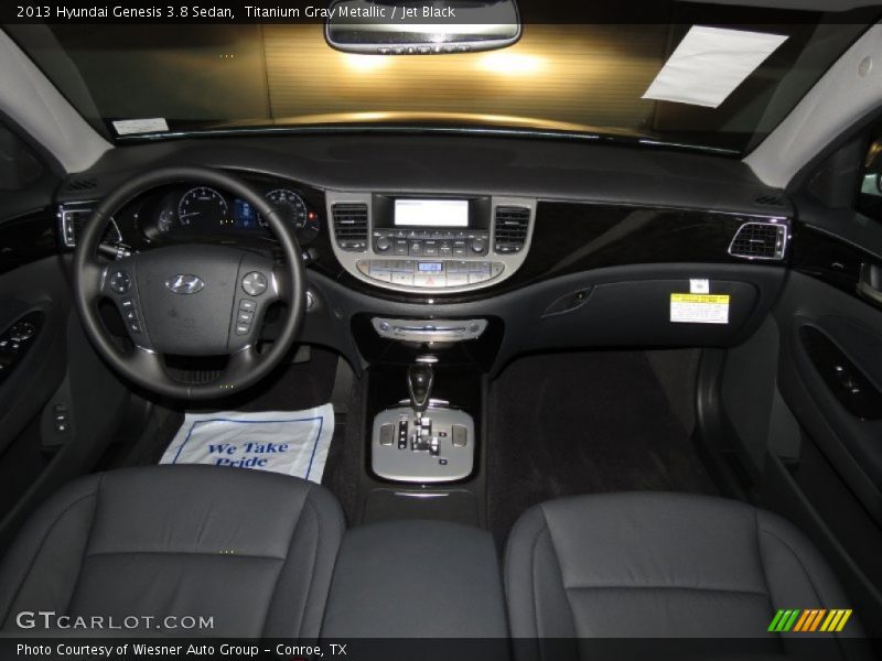 Titanium Gray Metallic / Jet Black 2013 Hyundai Genesis 3.8 Sedan