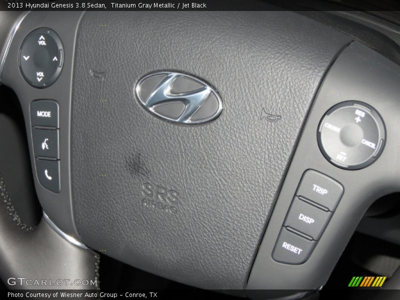 Titanium Gray Metallic / Jet Black 2013 Hyundai Genesis 3.8 Sedan