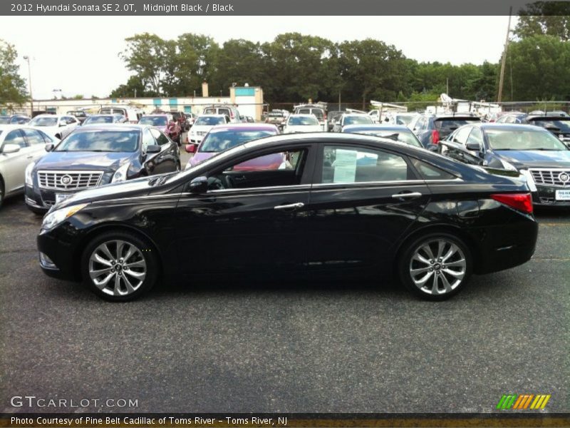 Midnight Black / Black 2012 Hyundai Sonata SE 2.0T