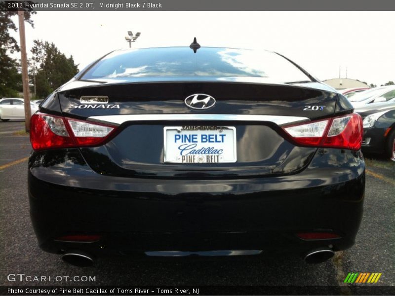 Midnight Black / Black 2012 Hyundai Sonata SE 2.0T
