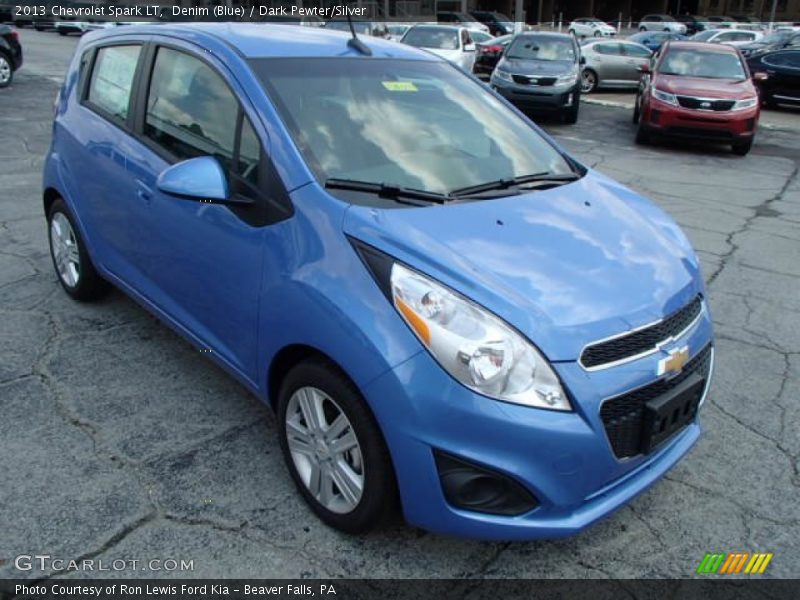 Denim (Blue) / Dark Pewter/Silver 2013 Chevrolet Spark LT